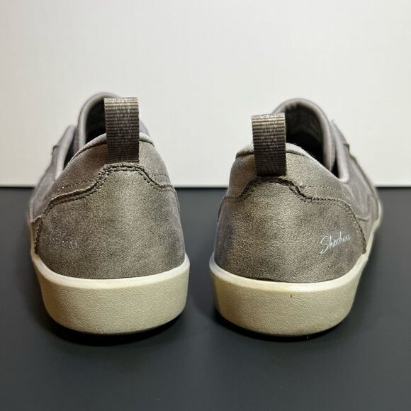 Womens SKECHERS Air Cooled Memory Foam Gray Slip On Sneakers / Size 11 - Picture 5 of 9